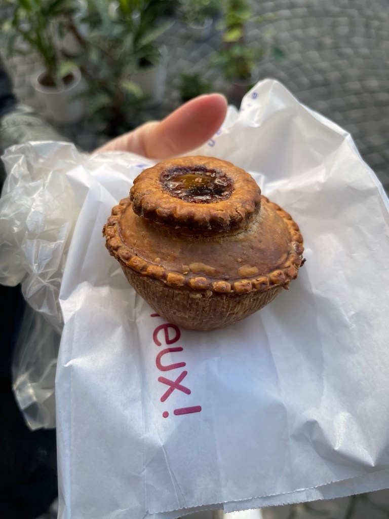 Pâté vaudois in a bakery wrapper