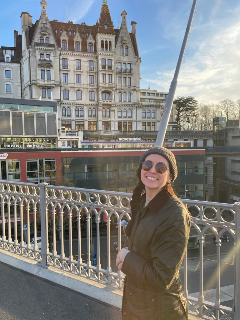 Bridget exploring Lausanne